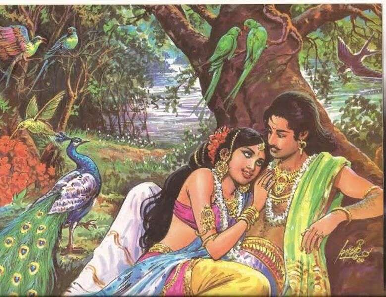 Индийска влюбена двойка (2) #216 онлайн пъзел