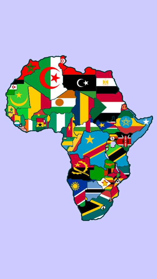 Africa continente rompecabezas en línea