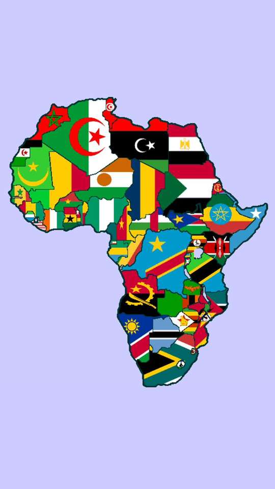Continente africano quebra-cabeças online