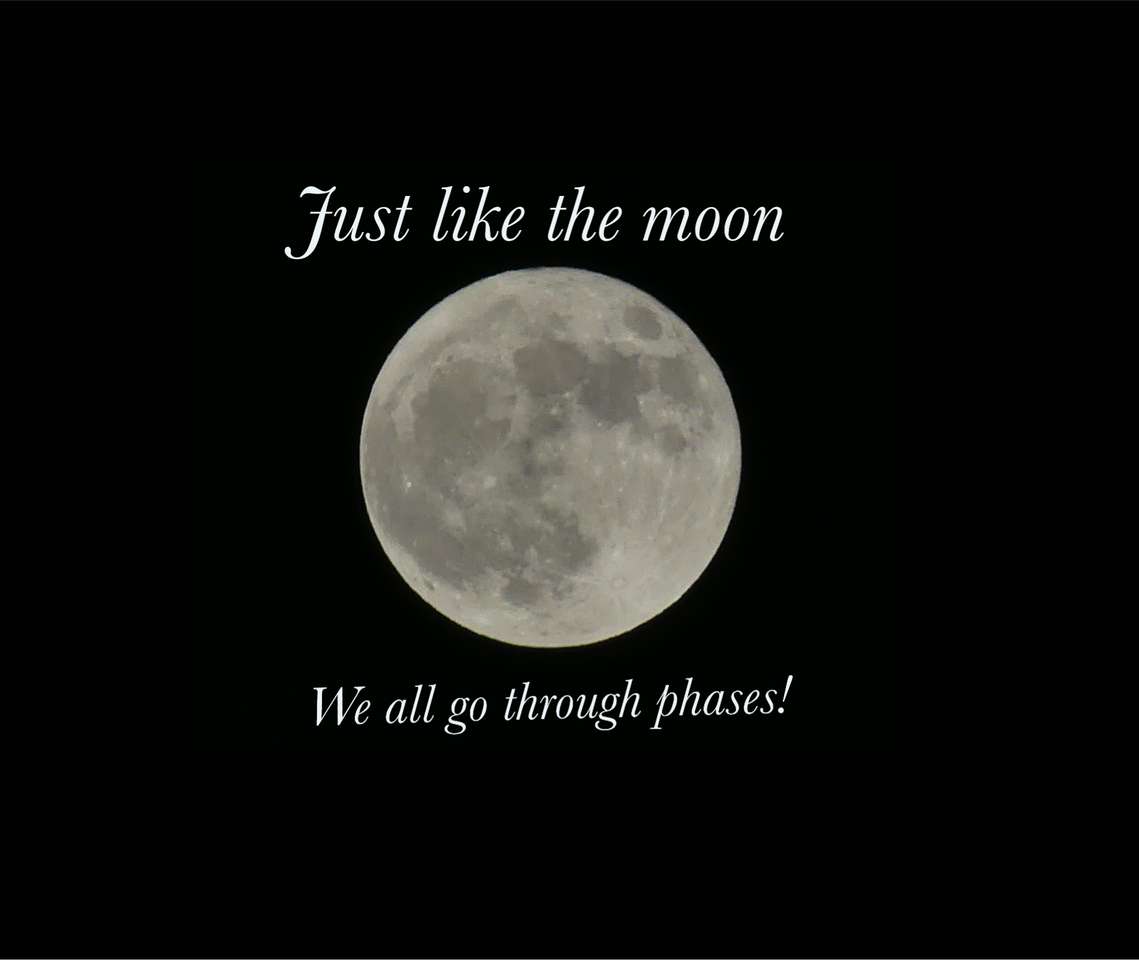 Foto van de volle maan legpuzzel online