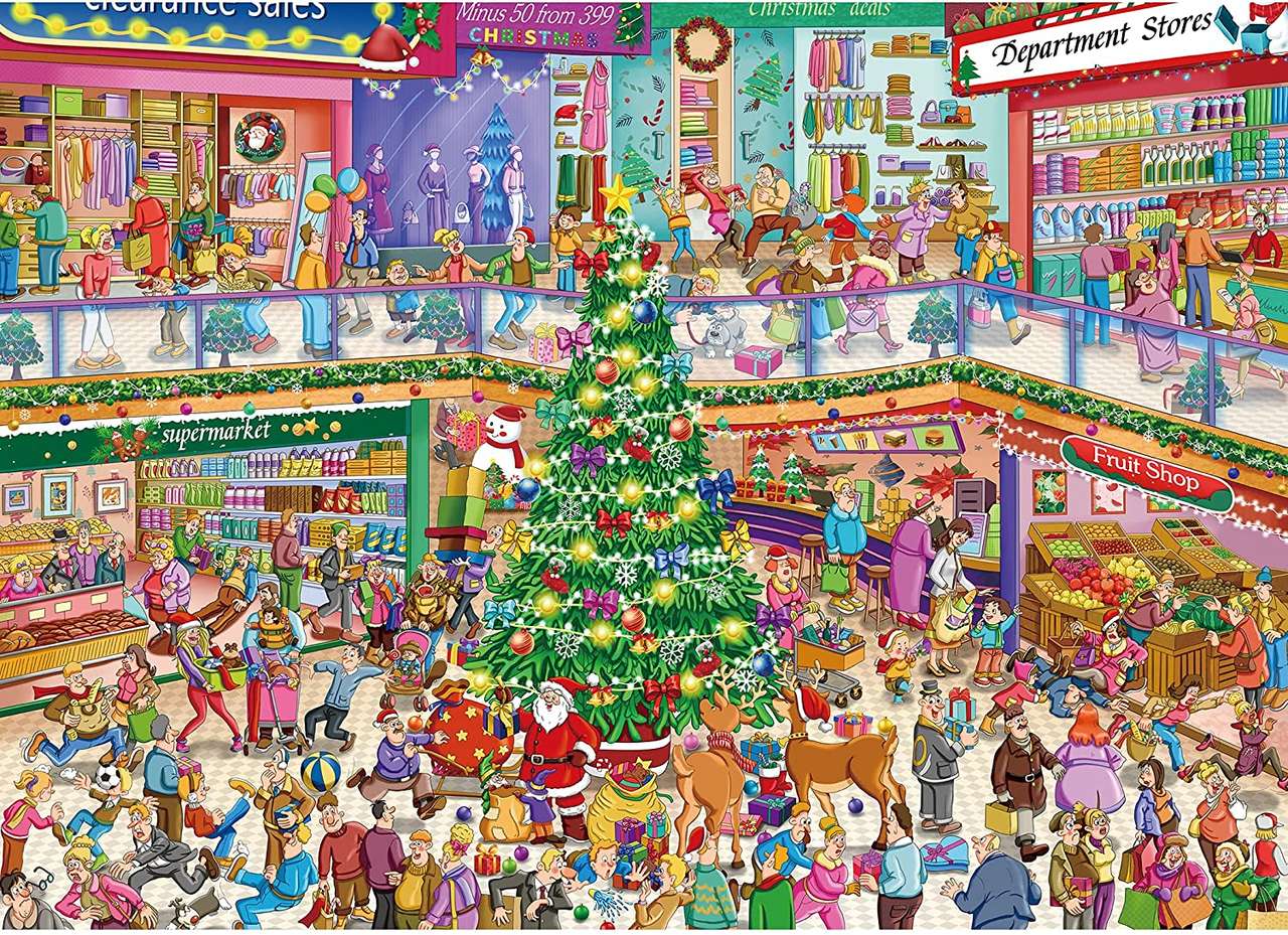 supermarché de Noël puzzle en ligne