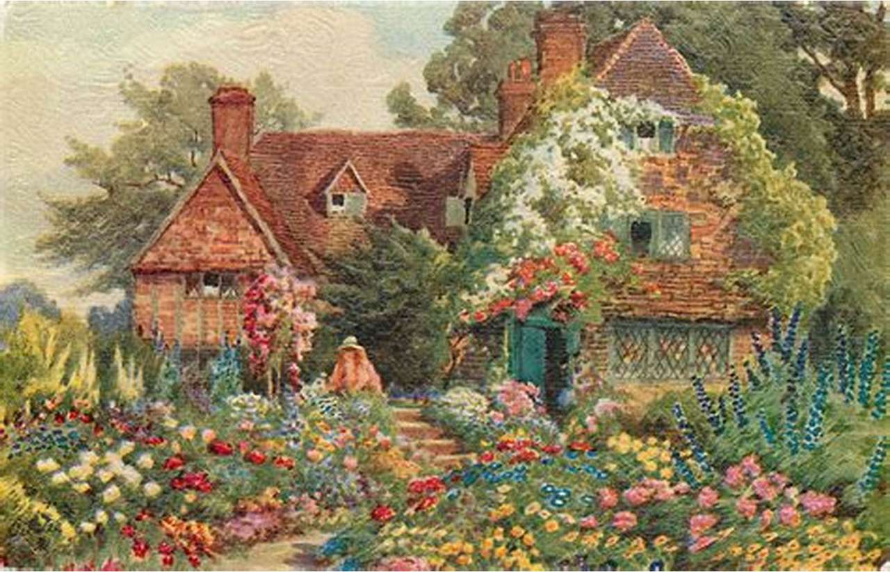 cottage garden flowers jigsaw puzzle online