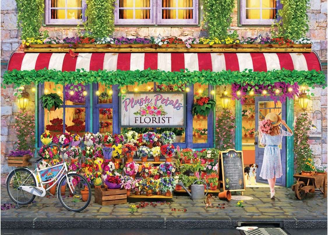 цветочный магазин онлайн-пазл