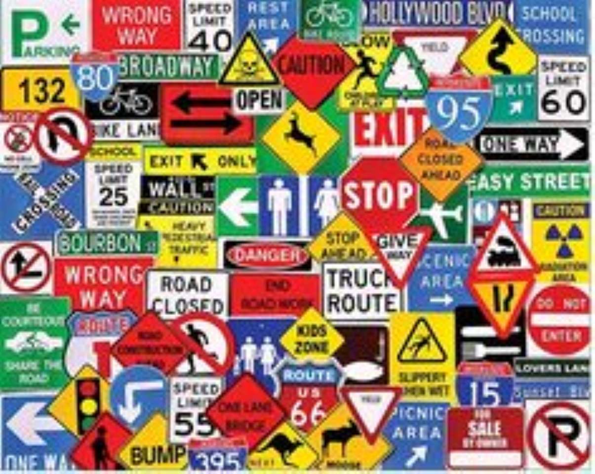 より多くの道路標識パズル オンラインパズル