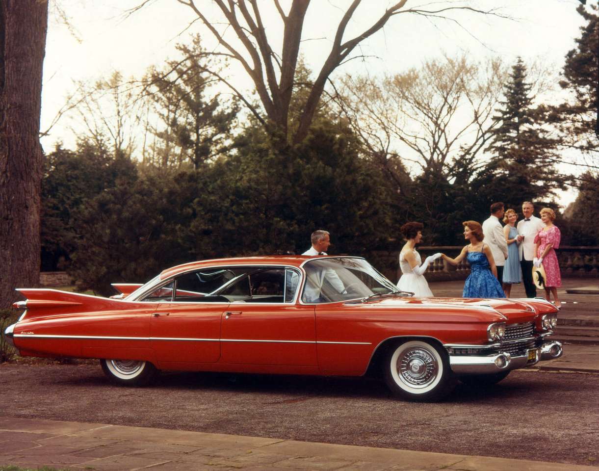 Cadillac DeVille 1959 года 6-оконный седан онлайн-пазл