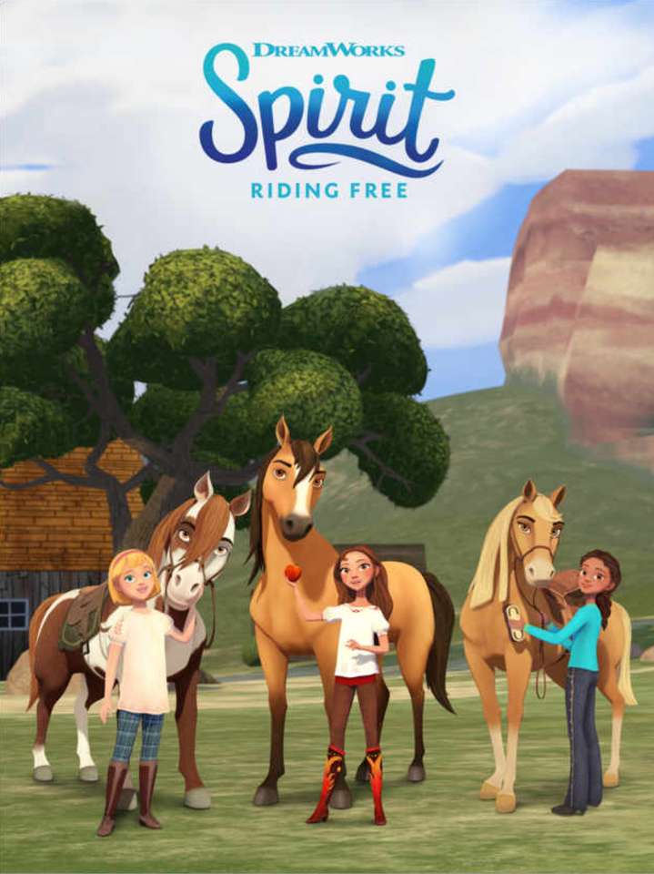 Spirit Riding Free - Póster de trío rompecabezas en línea