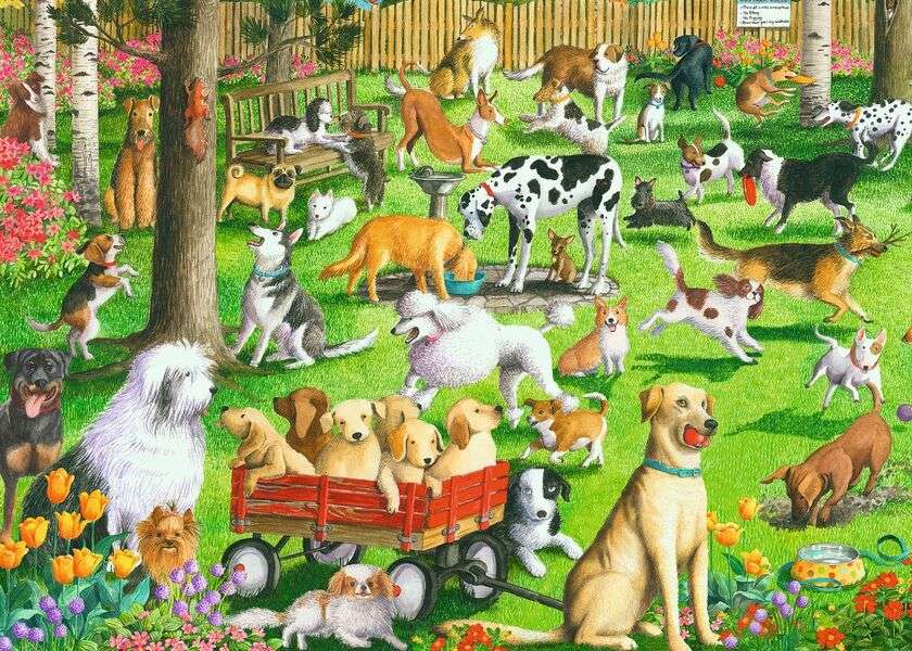 Pups in het park #156 legpuzzel online