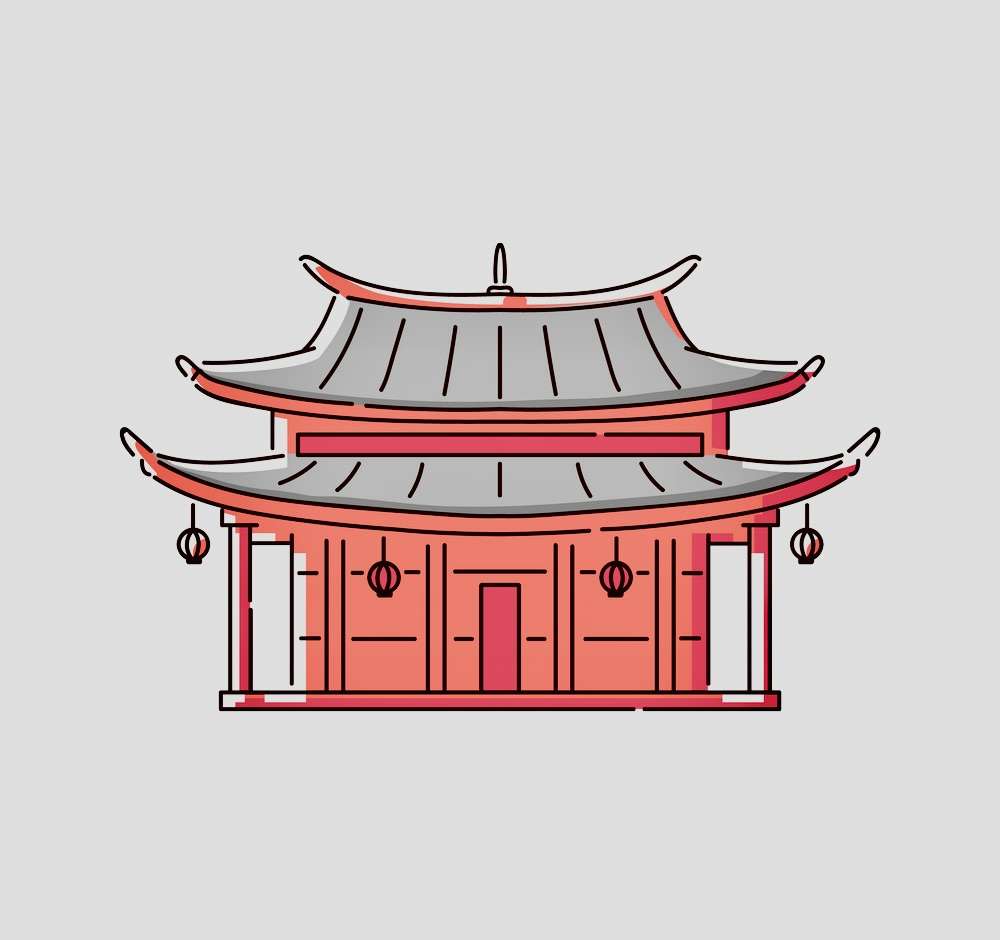 pagoda chinezeasca puzzle online