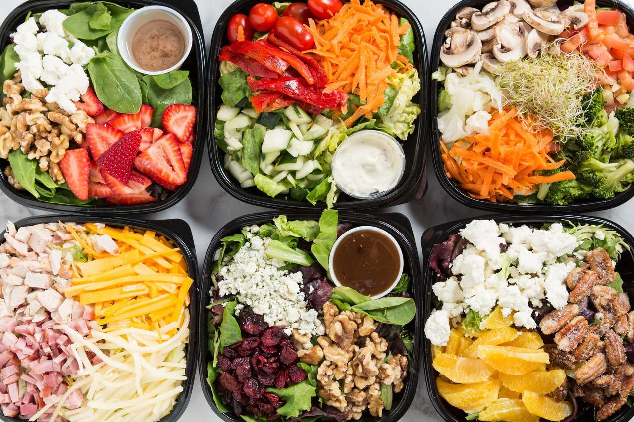 Saladas saudáveis quebra-cabeças online