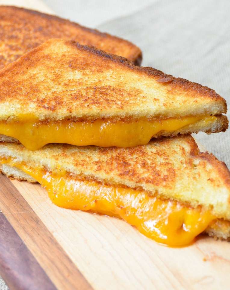 Sanduíche de queijo grelhado quebra-cabeças online