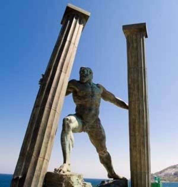 «Die zwei Säulen des Herkules: Abyla und Calpe» Puzzlespiel online