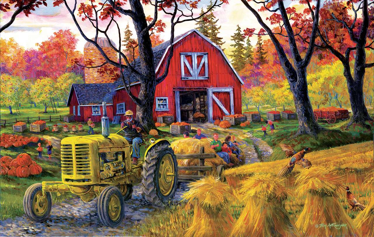 Herfstfeest op de boerderij online puzzel
