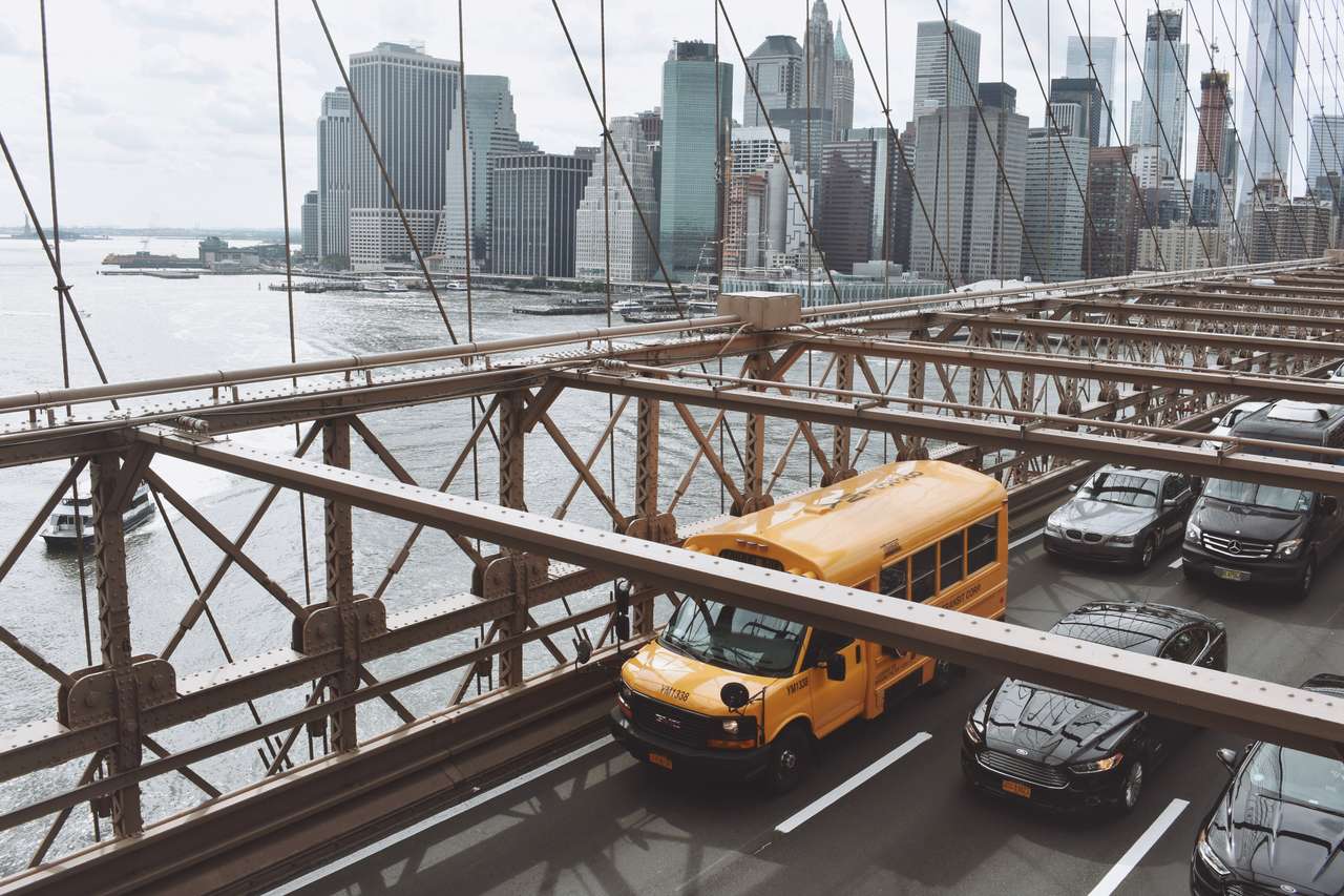 Перетин Бруклінського мосту пазл онлайн
