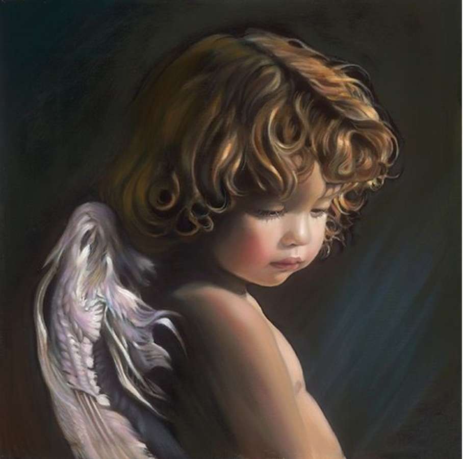 krásný andělíček skládačky online