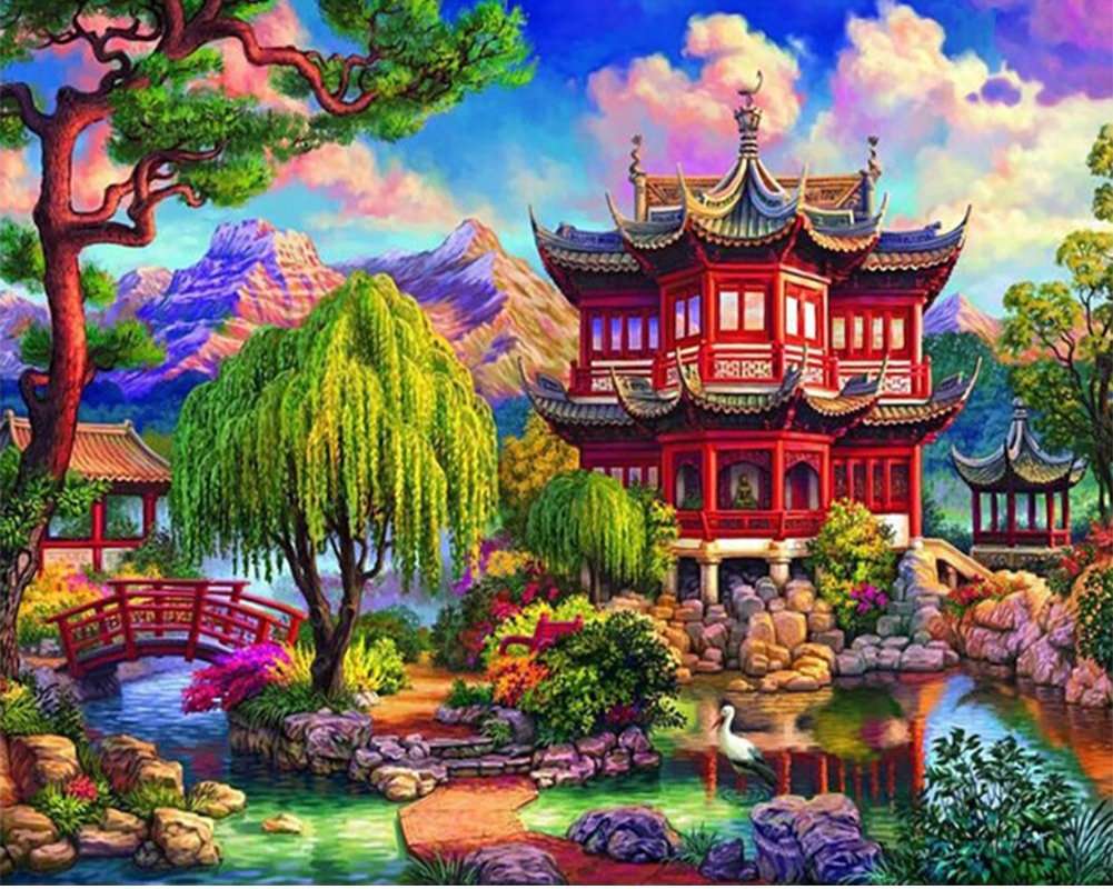 Haus im orientalischen Stil Online-Puzzle