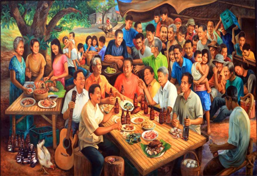 Reunião de família nas Filipinas puzzle online