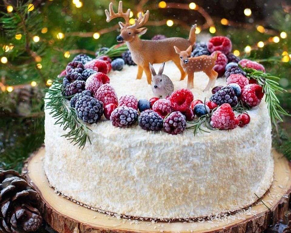 Рождественский пирог онлайн-пазл