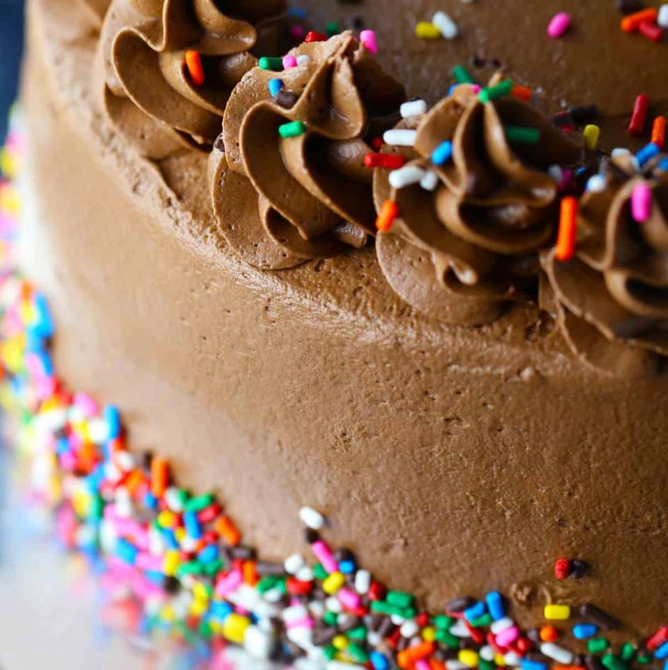 Шоколадова торта за рожден ден онлайн пъзел