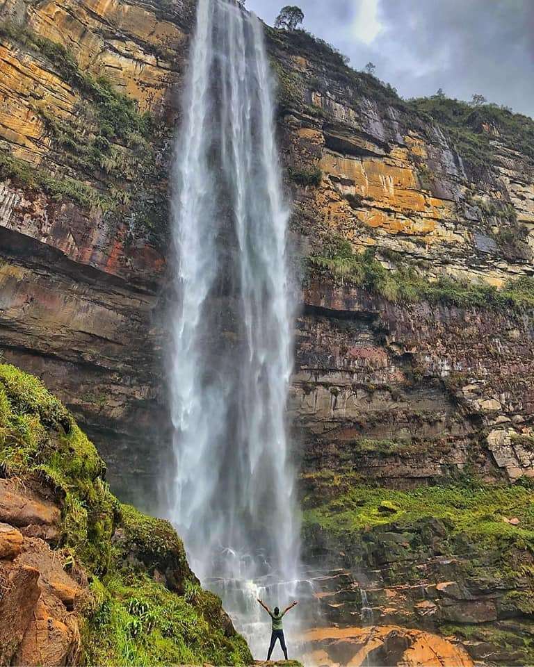 Водопад Гокта, регион Амазонас, Перу онлайн пъзел