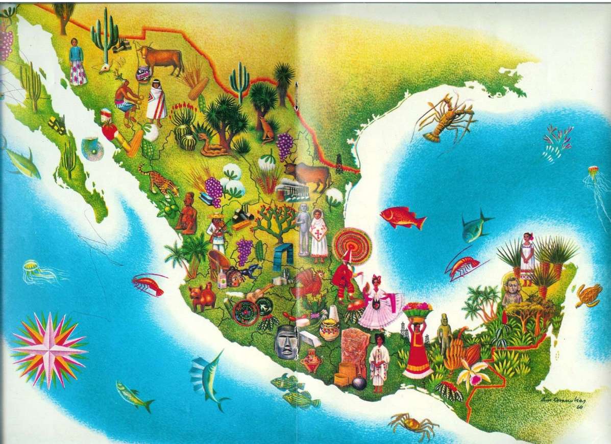 Πολιτιστική ποικιλομορφία της Μεξικανικής Δημοκρατίας online παζλ