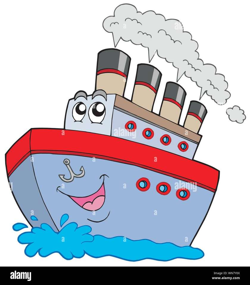 анимационен кораб онлайн пъзел