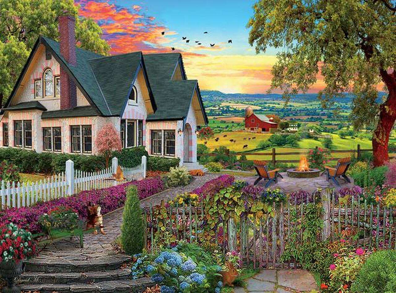 Una grande casa in campagna puzzle online