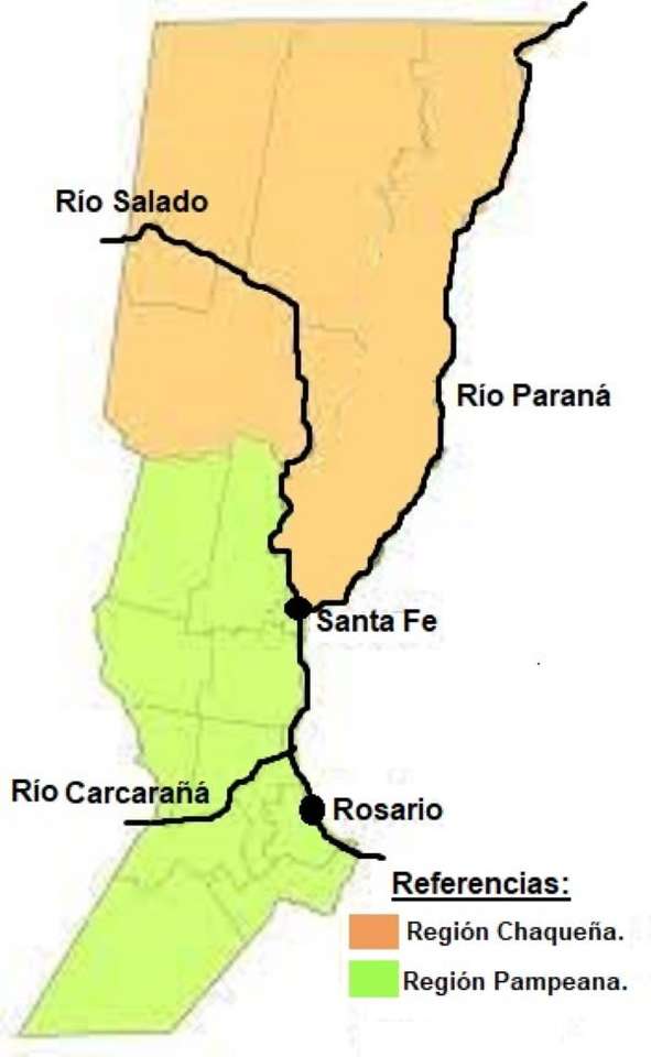 Régions de Santa Fe puzzle en ligne