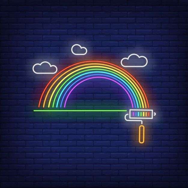 Rainbow. Pussel online
