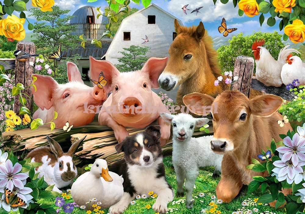 Schweine und Freunde Online-Puzzle