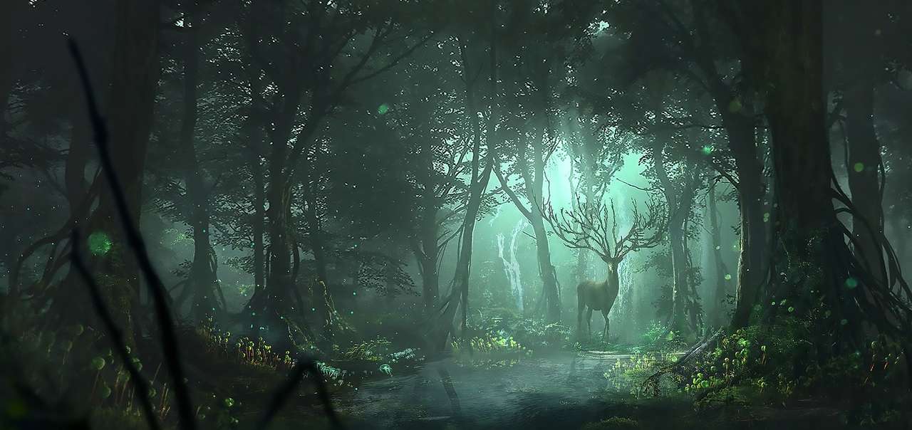 cervo nella foresta puzzle online