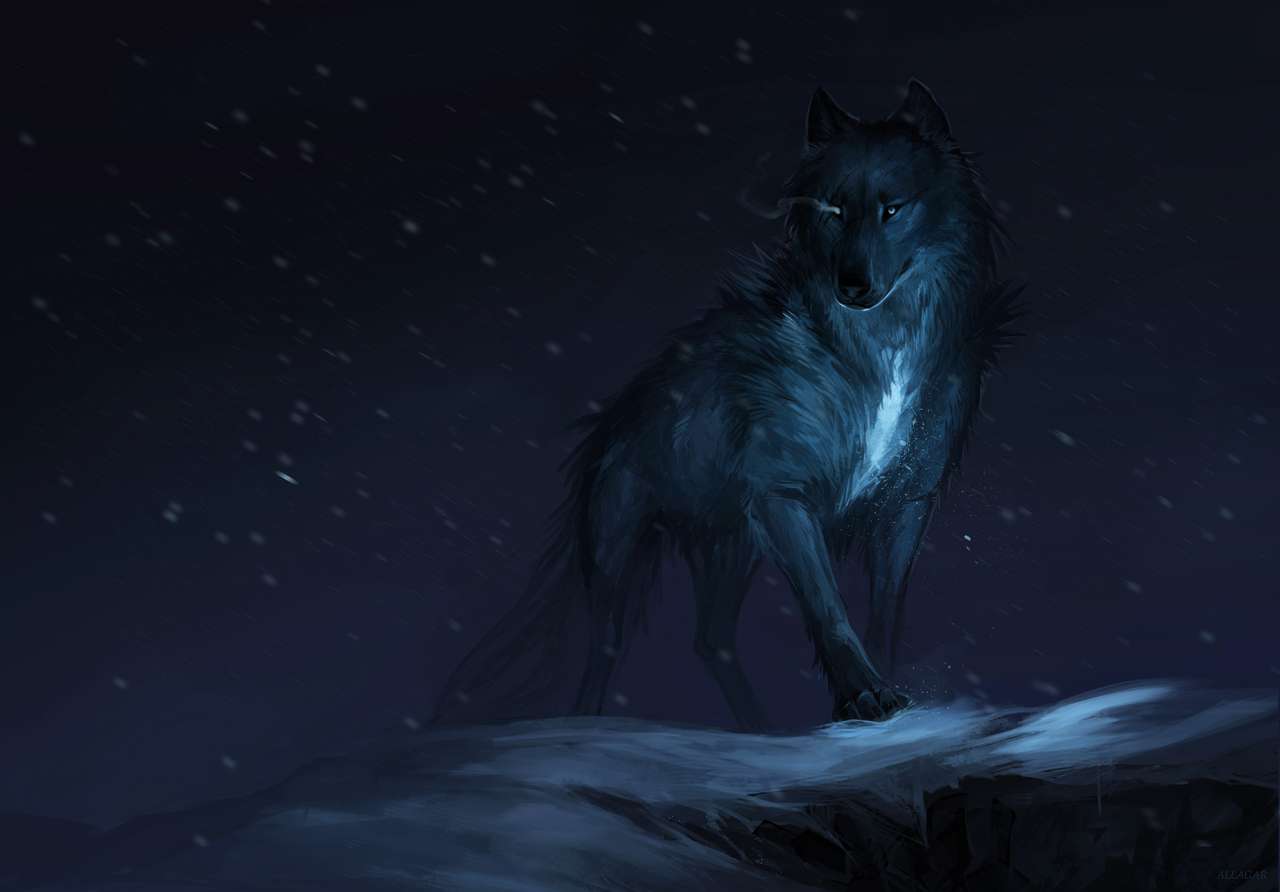 velkolepý vlk skládačky online