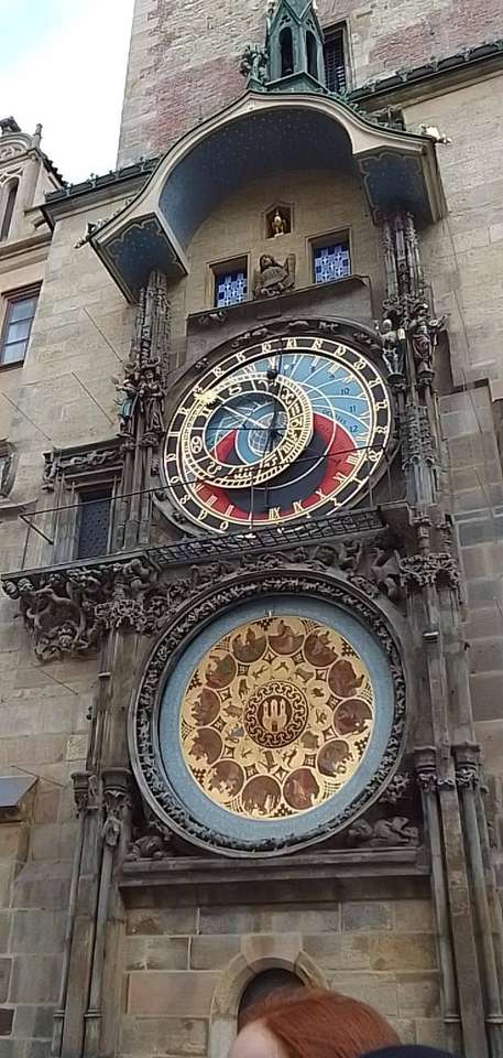 Astronomical clock in Prague online puzzle