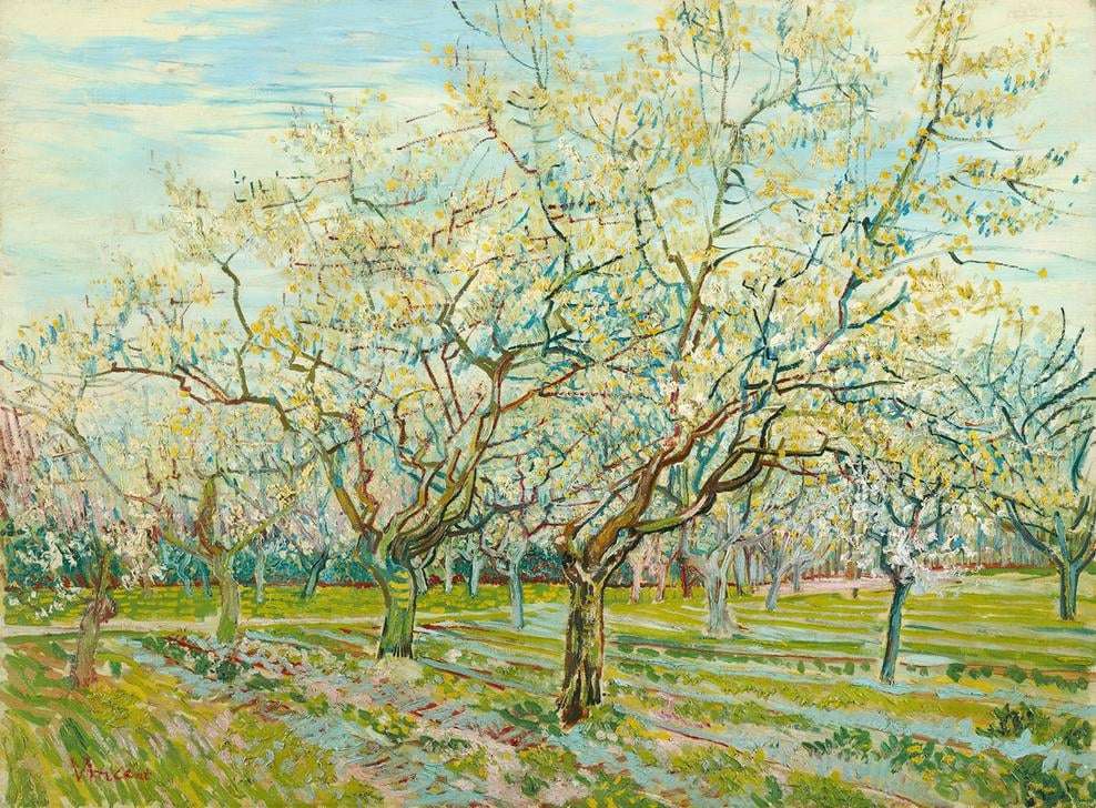 Den vita fruktträdgården (van Gogh) pussel på nätet