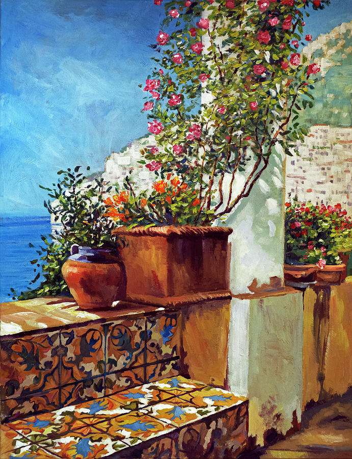 Tablou pictat - Amalfi jigsaw puzzle online