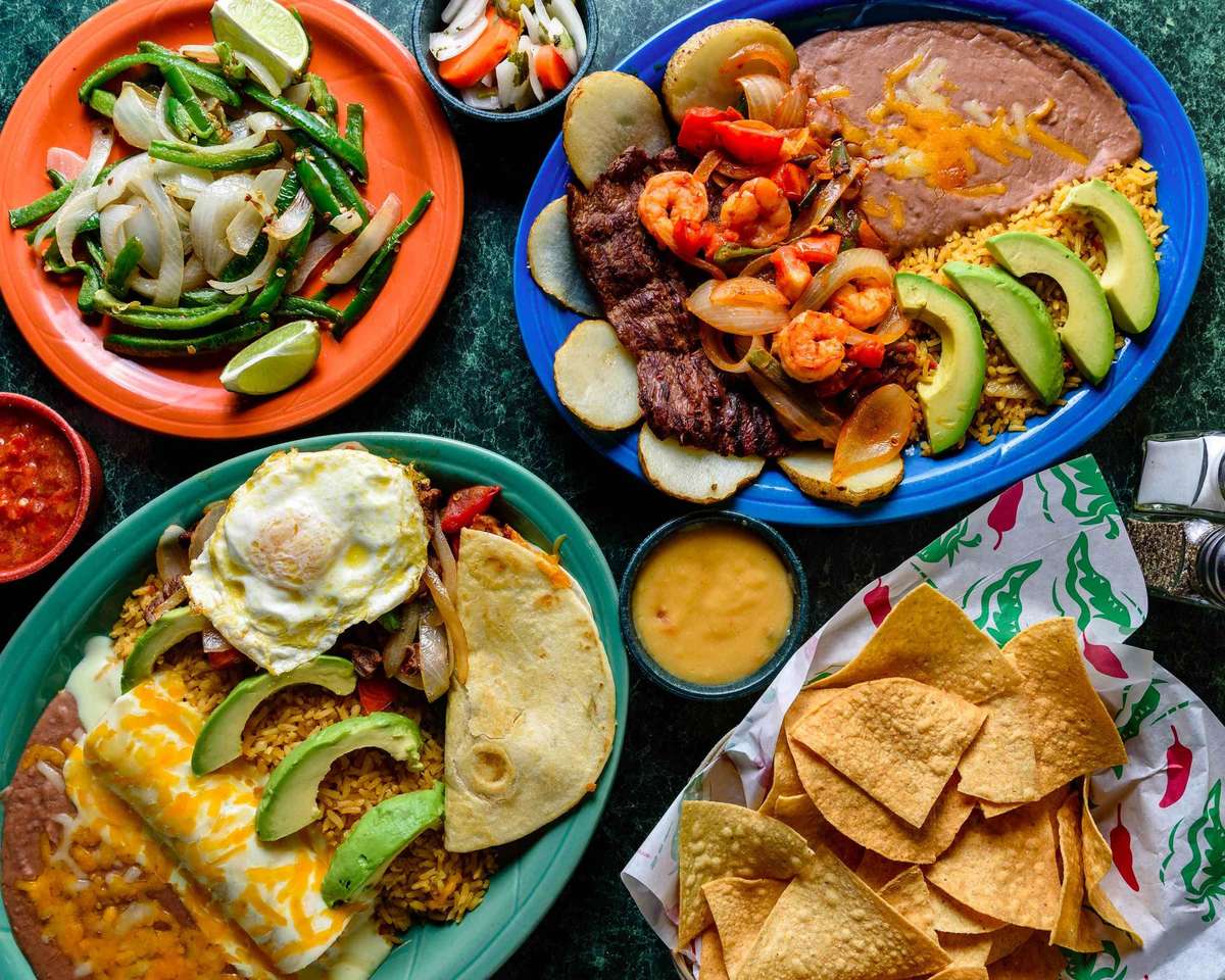 Mexikansk mat pussel på nätet