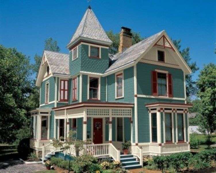 Casa tipo Victoriano moderna (100) #263 rompecabezas en línea