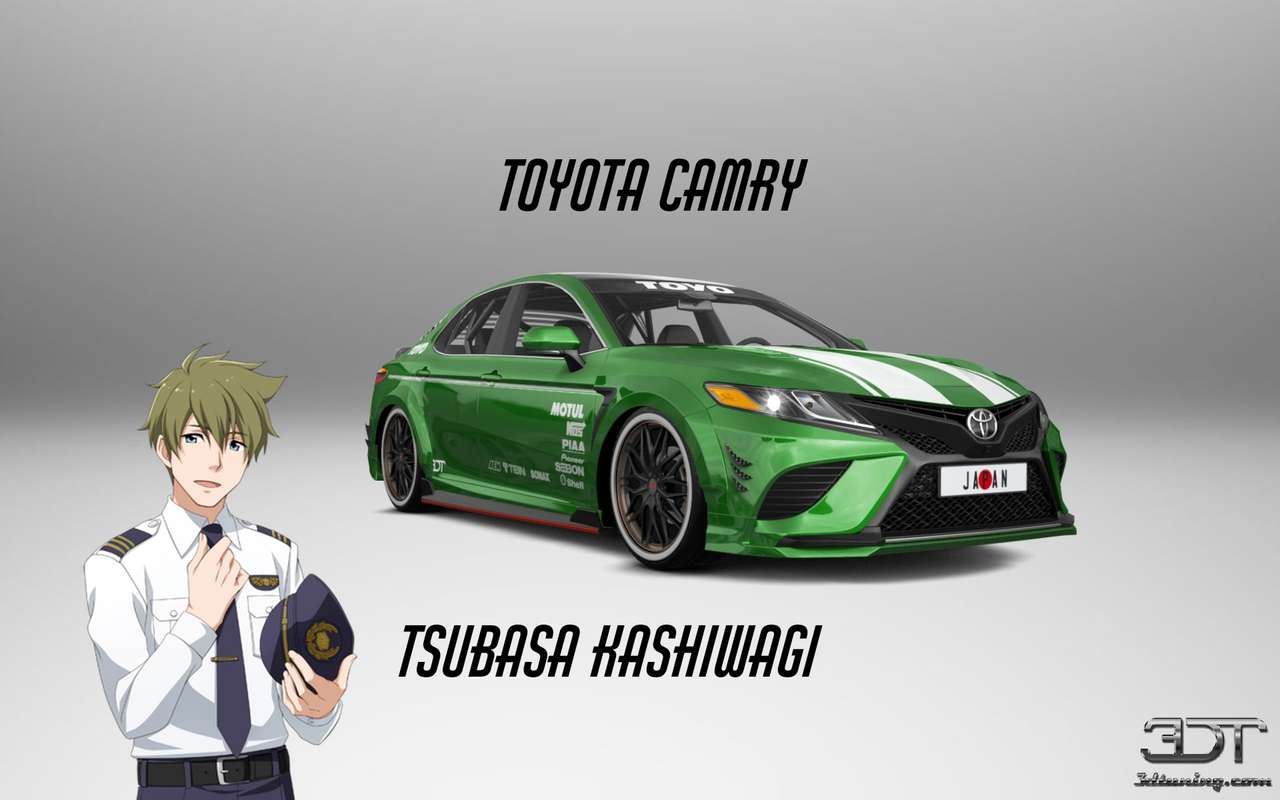 Tsubasa Kashiwagi und Toyota Camry Online-Puzzle