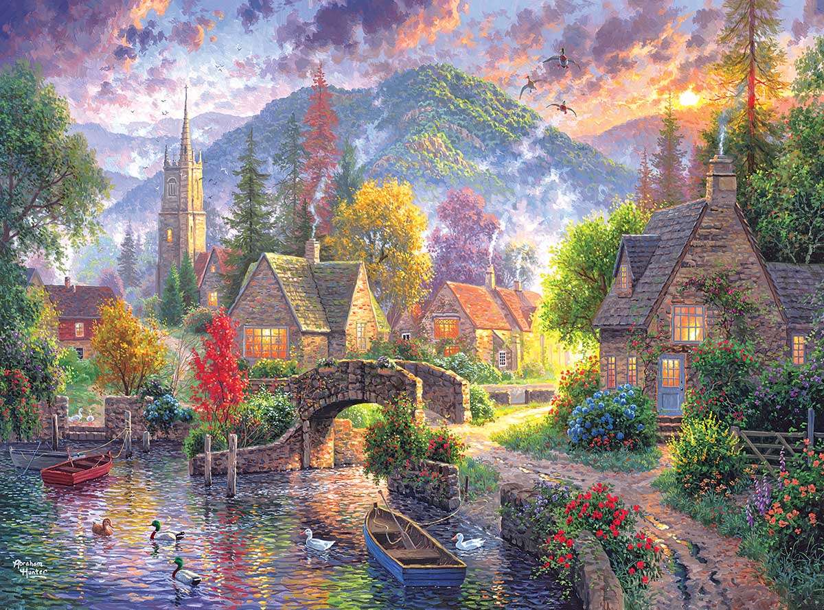 Mountain village jigsaw puzzle online