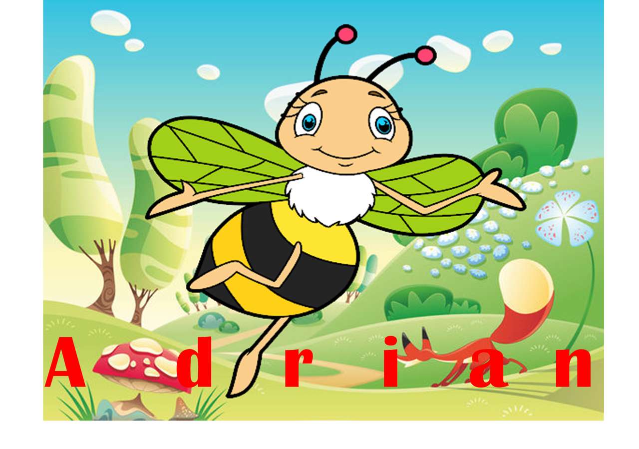 abeja con nombre rompecabezas en línea