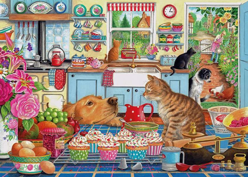 Gattino guardando i dolcetti #181 puzzle online