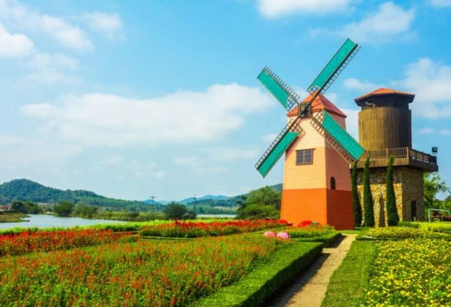 Větrné mlýny v Holandsku online puzzle