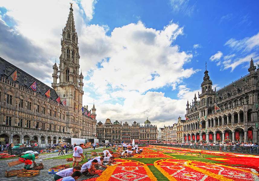 Grand Place en Bruselas Bélgica #3 rompecabezas en línea