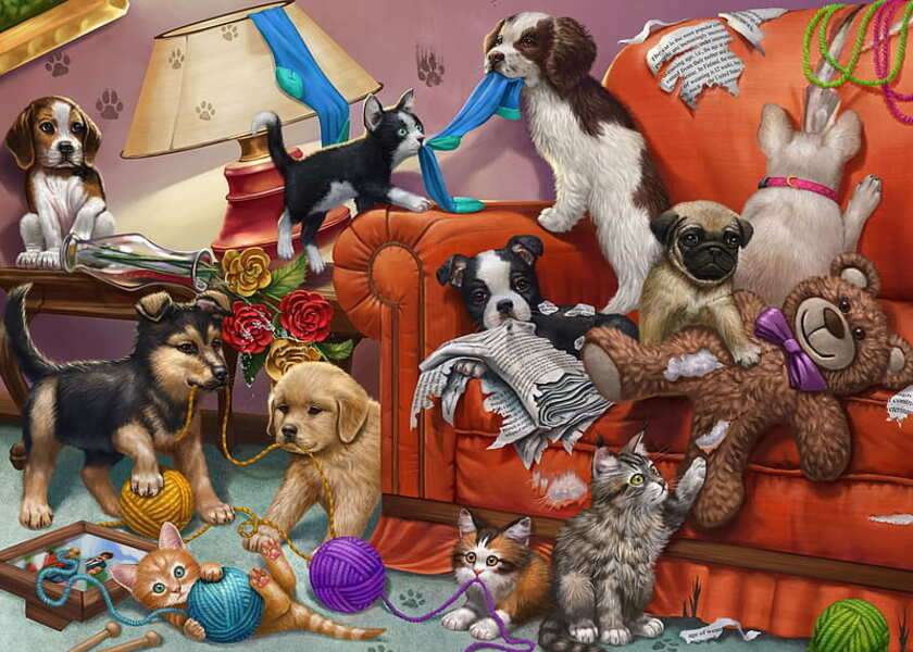 Cuccioli che fanno pasticci #176 puzzle online