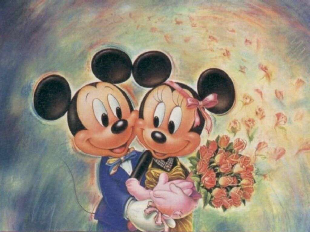 Mickey-Minnie-Date-Nacht Online-Puzzle