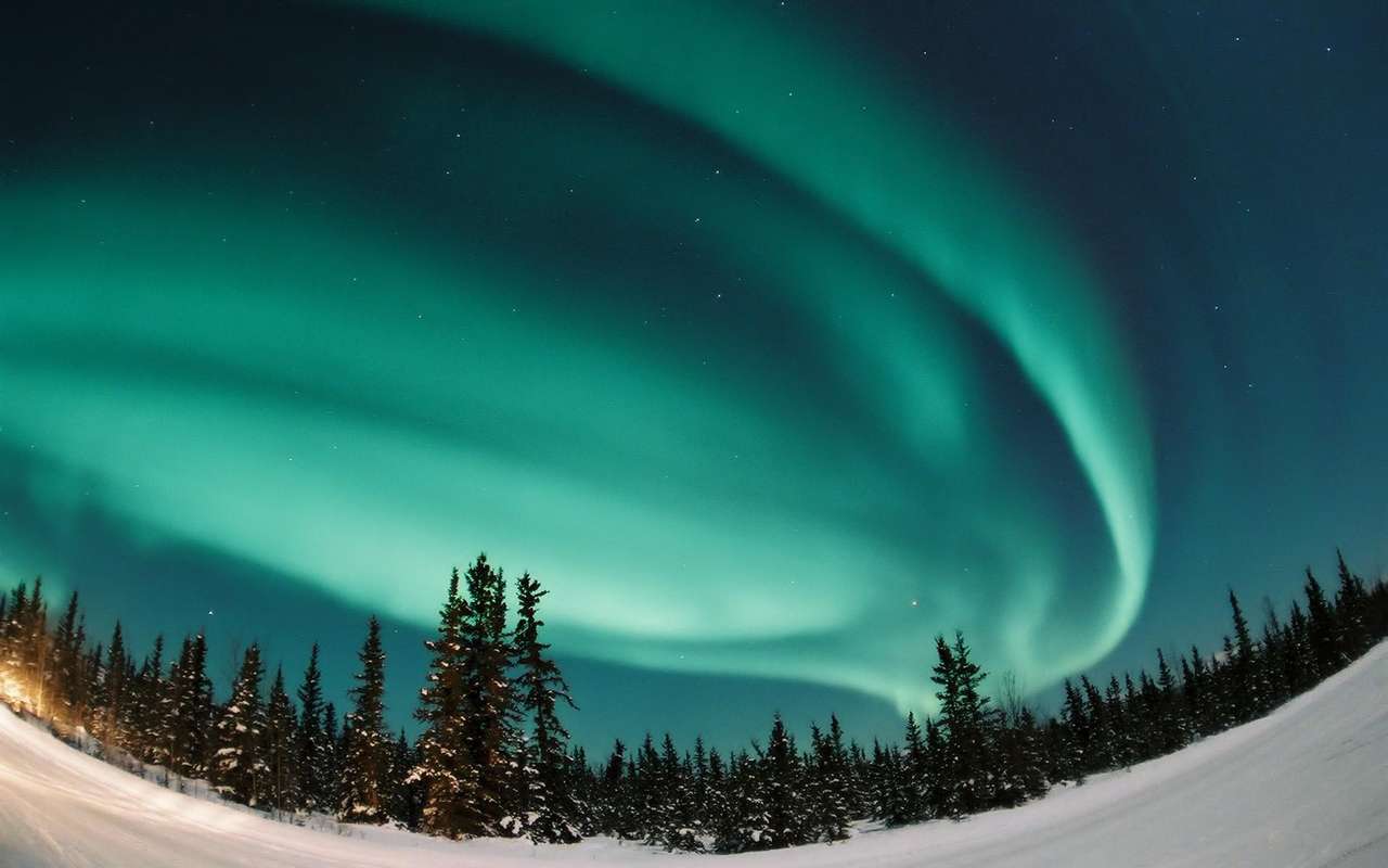 la aurora boreal rompecabezas en línea