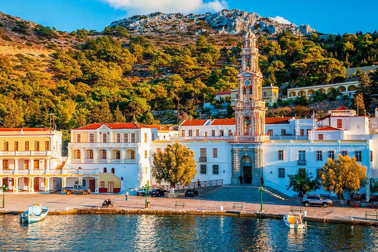 Grieks eiland Symi Klooster van St. Michael online puzzel