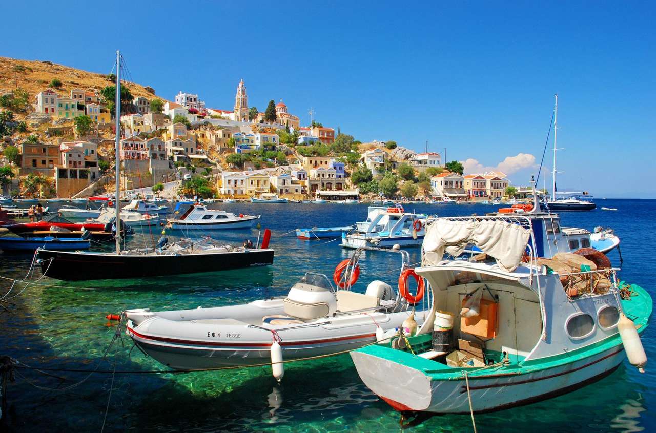 Гръцки остров Сими онлайн пъзел