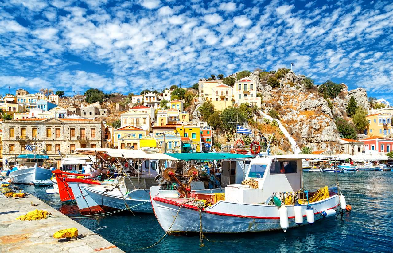 Greek island of Symi online puzzle