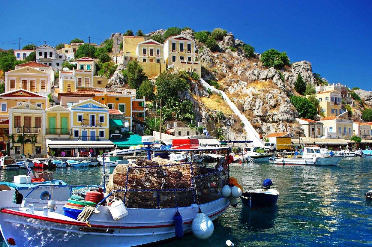 Grieks eiland Symi legpuzzel online