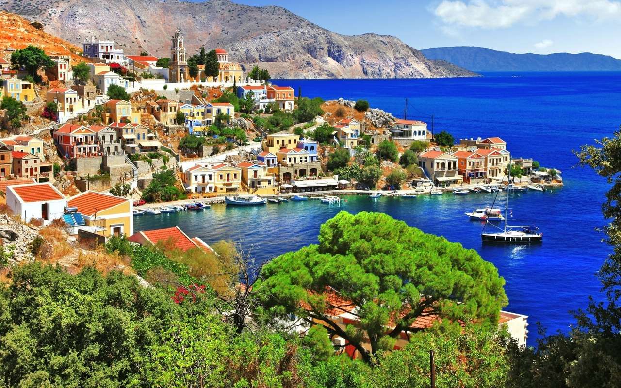 Řecký ostrov Symi online puzzle